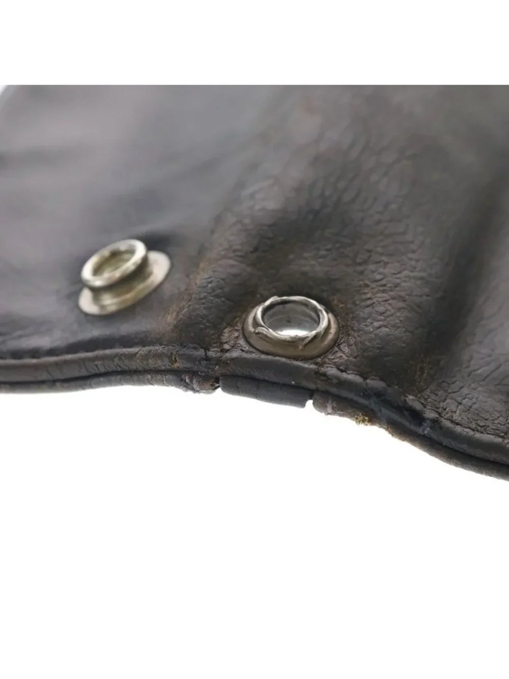 Chrome Hearts Floral Button Leather Wallet Black
